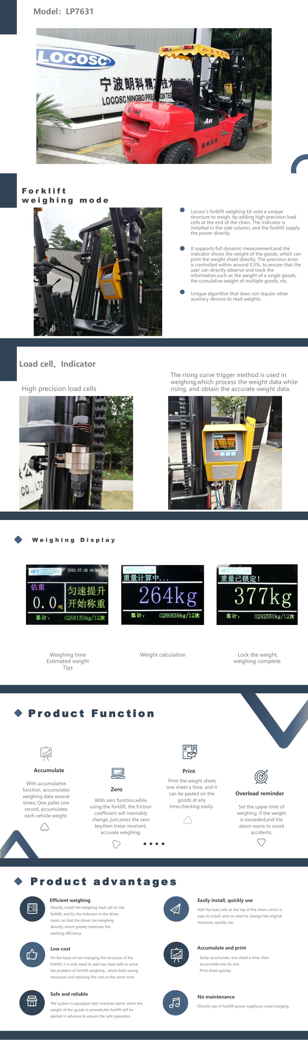 forklift weighing system LP7631